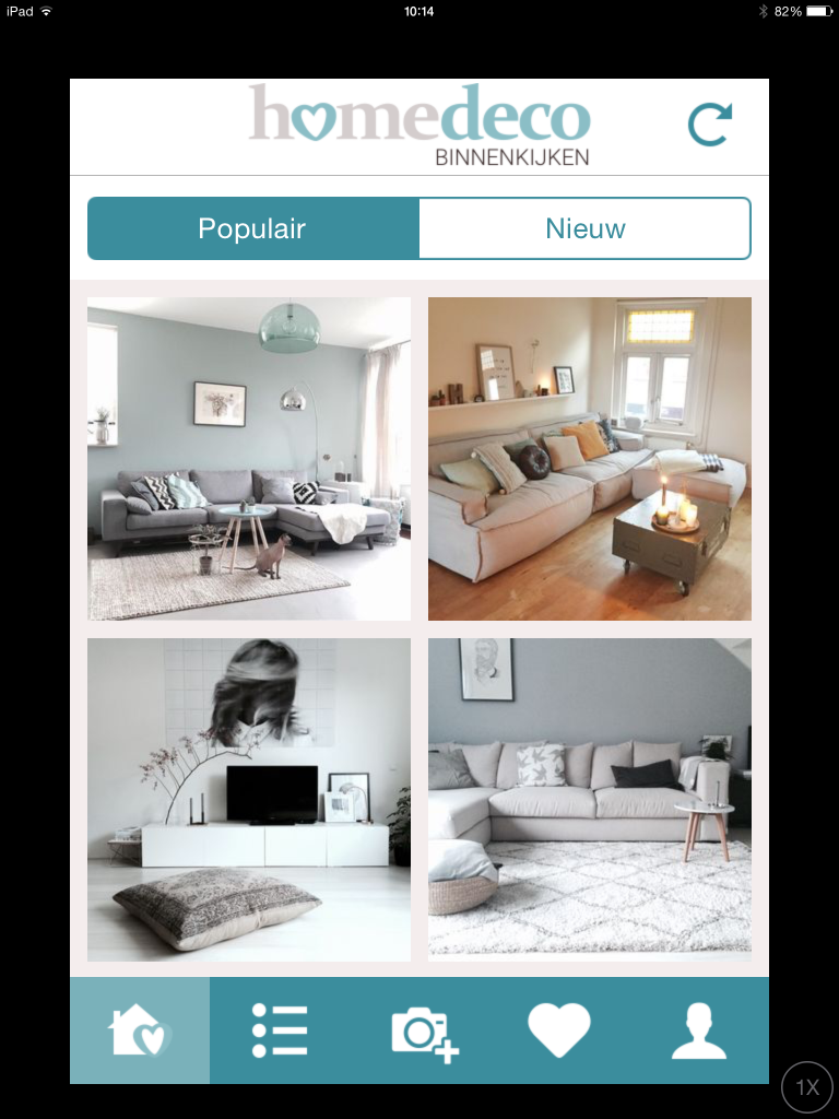 HomeDeco Binnenkijken app